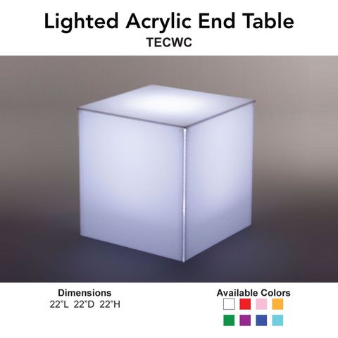 Lighted Acrylic End Table - All Night Long Entertainment intended for Unpacking the ENJ61038/ENJ61039 Acrylic End Table Set Your Guide to Style and Function